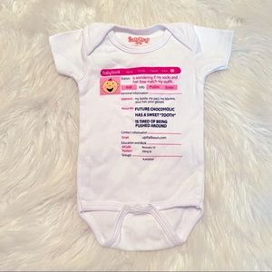 Sara Kety Funny Graphic Babybook Infant Onesie 0-6 months